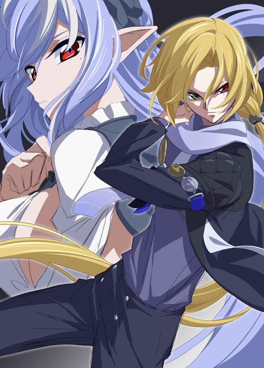 vivian banshee and hugo vlad (zenless zone zero) drawn by pochi-a