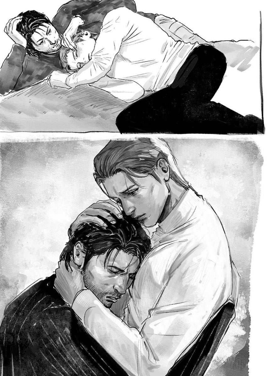 dojima daigo and mine yoshitaka (ryuu ga gotoku and 1 more) drawn by 5533