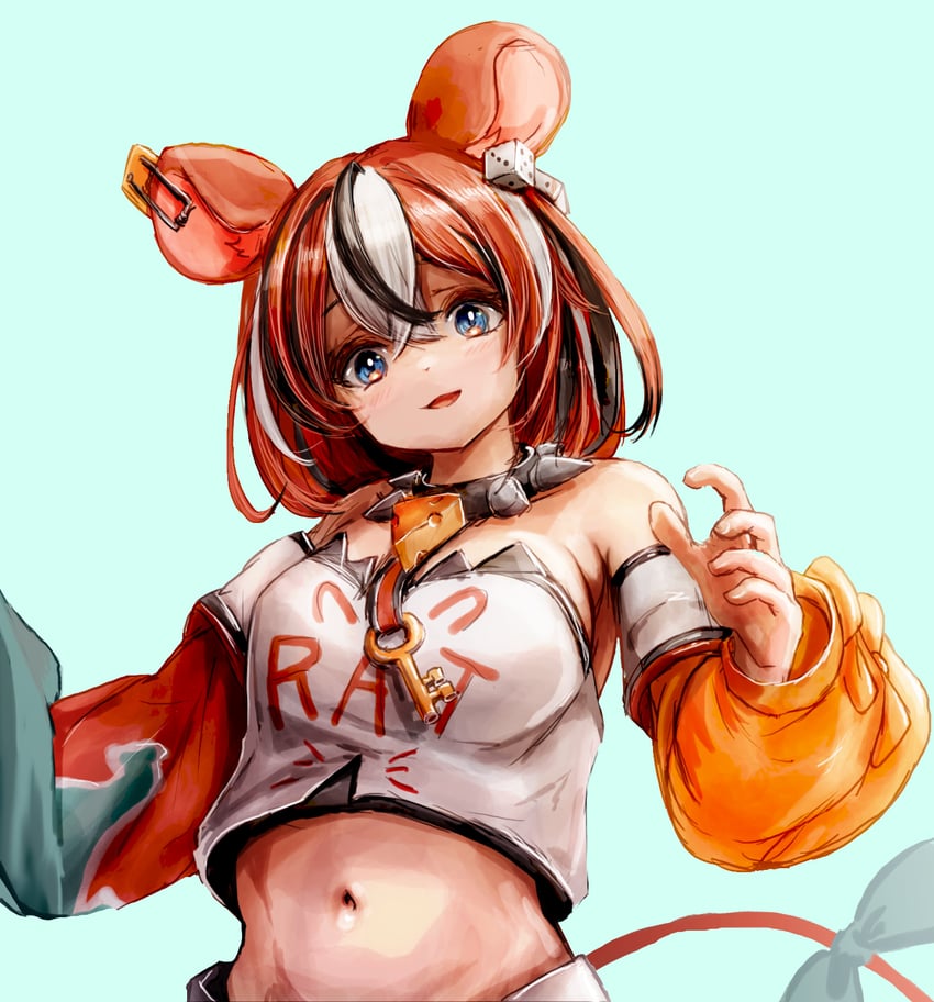 hakos baelz (hololive and 1 more) drawn by nymph_rhythm