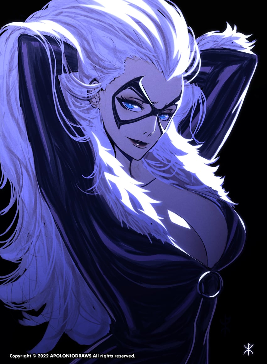 black cat and felicia hardy (marvel and 1 more) drawn by apoloniodraws