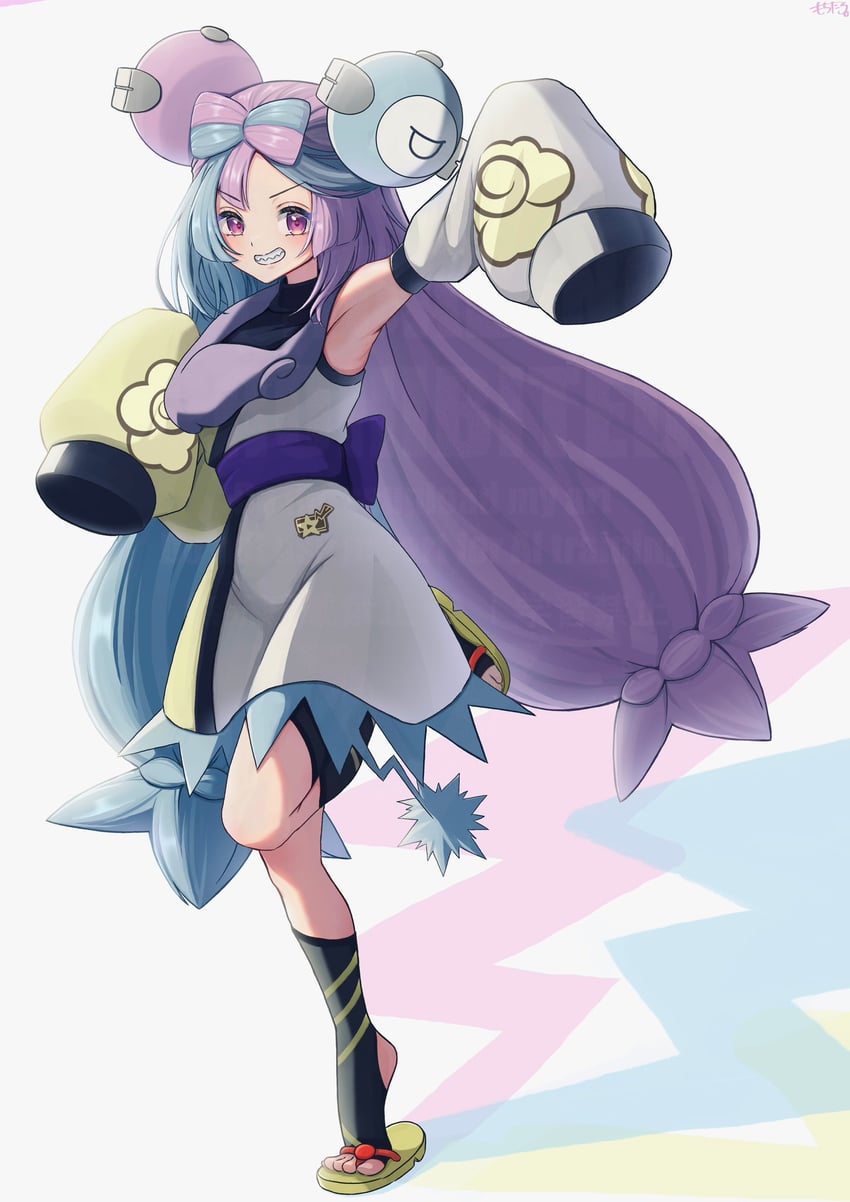 iono (pokemon and 1 more) drawn by mochitaro_(mothitaroo)