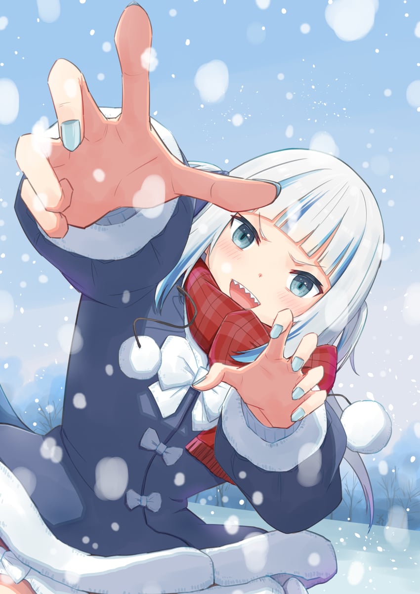 gawr gura (hololive and 1 more) drawn by user_ckjz8743