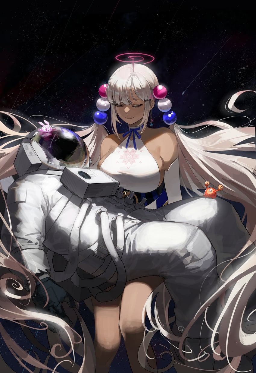 tsukumo sana, kaniko, and usaslug (hololive and 1 more) drawn by maenoo