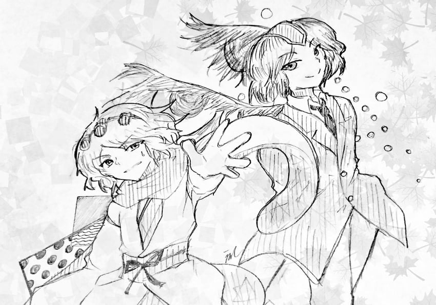 zuifeng tenkai and kokutenshi hibaru (len'en) drawn by ion_(alkalion18)