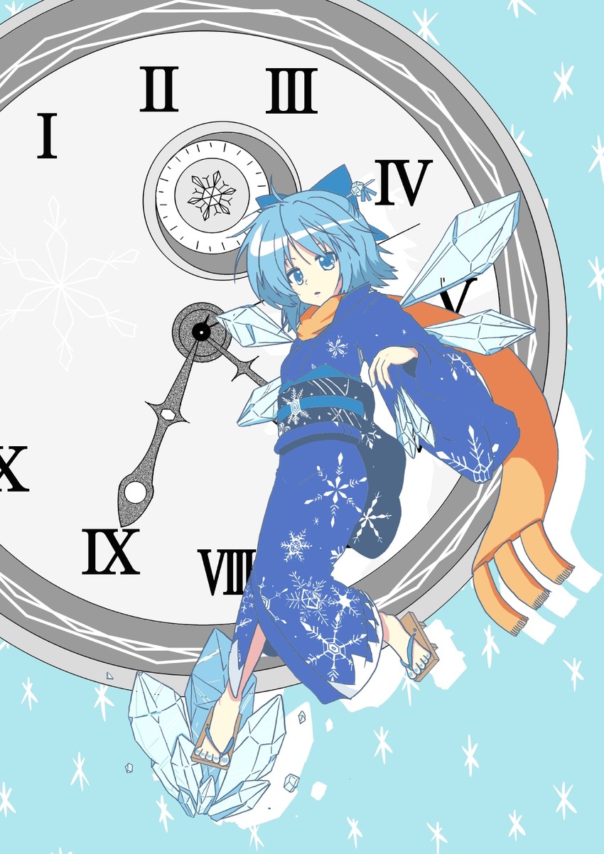 cirno and cirno-nee (touhou) drawn by mikazuki_neko