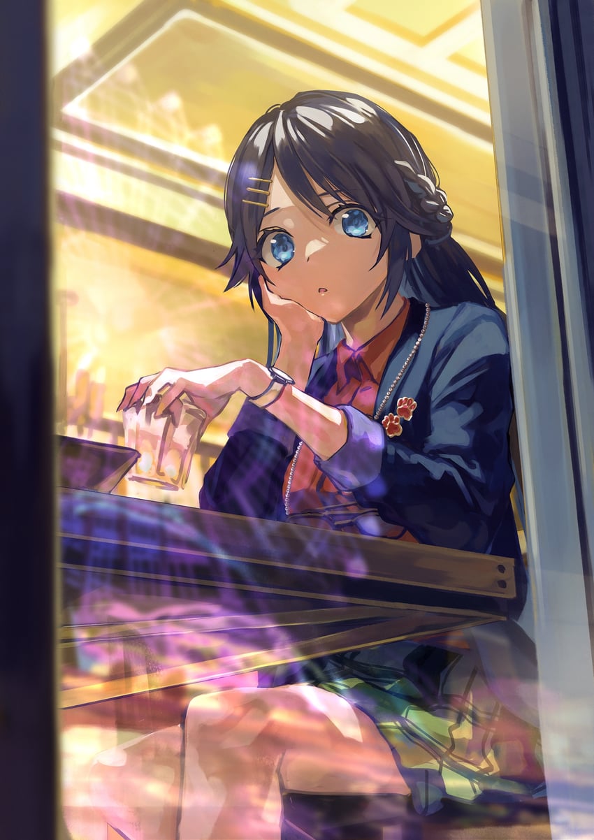 mitsumine yuika (idolmaster and 1 more) drawn by otsudou
