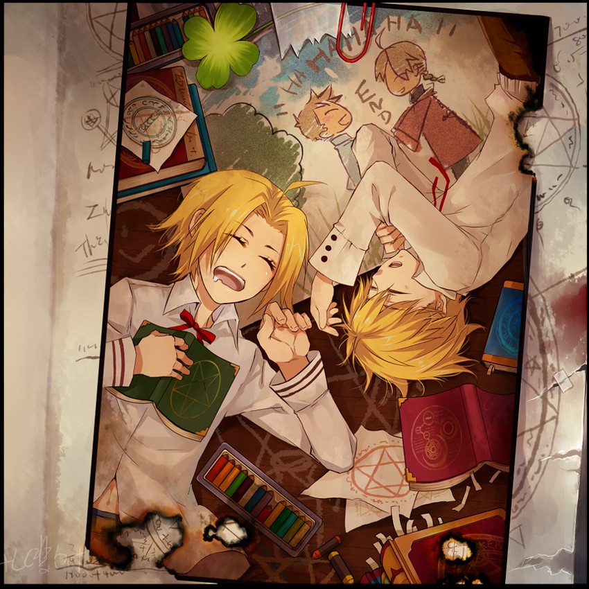 edward elric and alphonse elric (fullmetal alchemist) drawn by saiyki