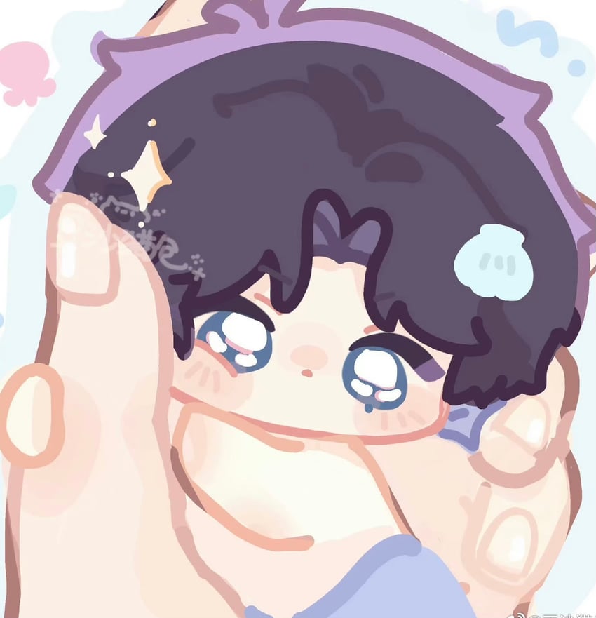 protagonist and rafayel (love and deepspace) drawn by baobaobaobaobaobaobaoyu
