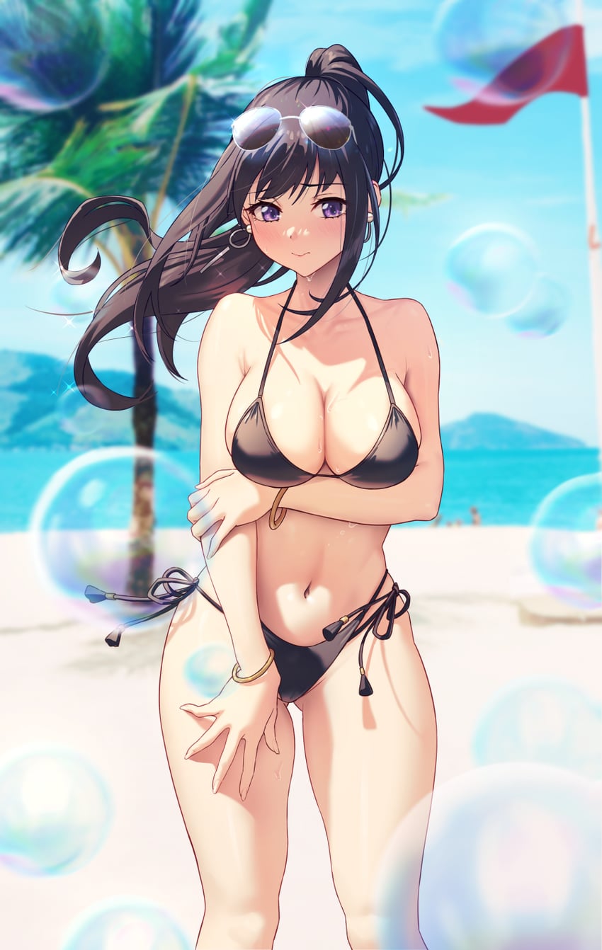 inoue takina (lycoris recoil) drawn by solar_(happymonk)