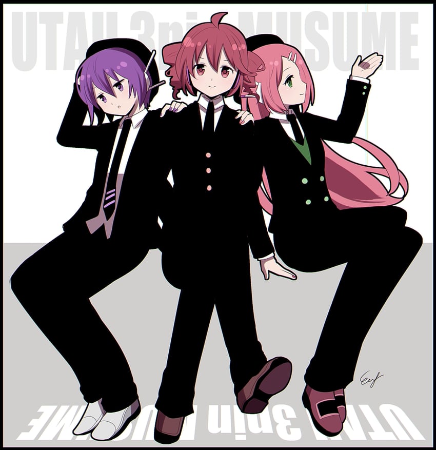 kasane teto, utane uta, and momone momo (utau) drawn by np_eny