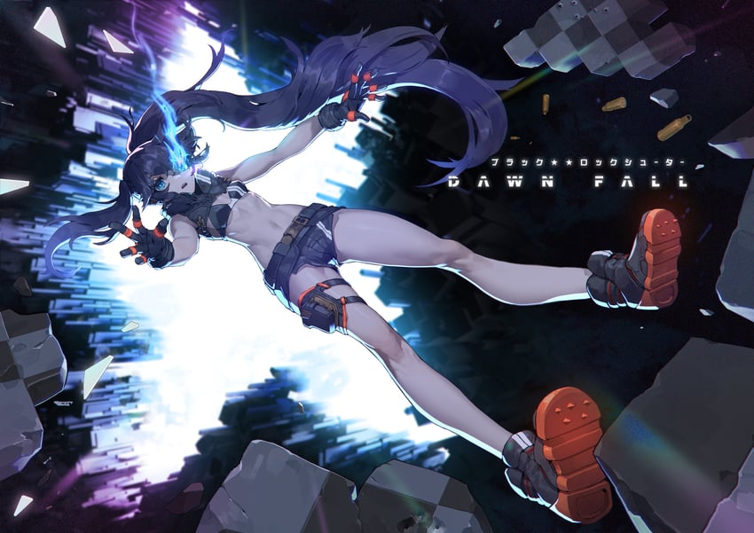 black rock shooter (black rock shooter and 1 more) drawn by mar10