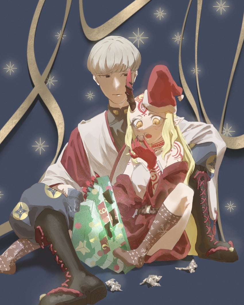 ibaraki douji and watanabe no tsuna (fate and 1 more) drawn by eieio006