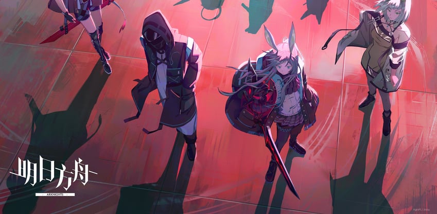 doctor, amiya, texas, kal'tsit, exusiai, and 2 more (arknights) drawn by agrafl