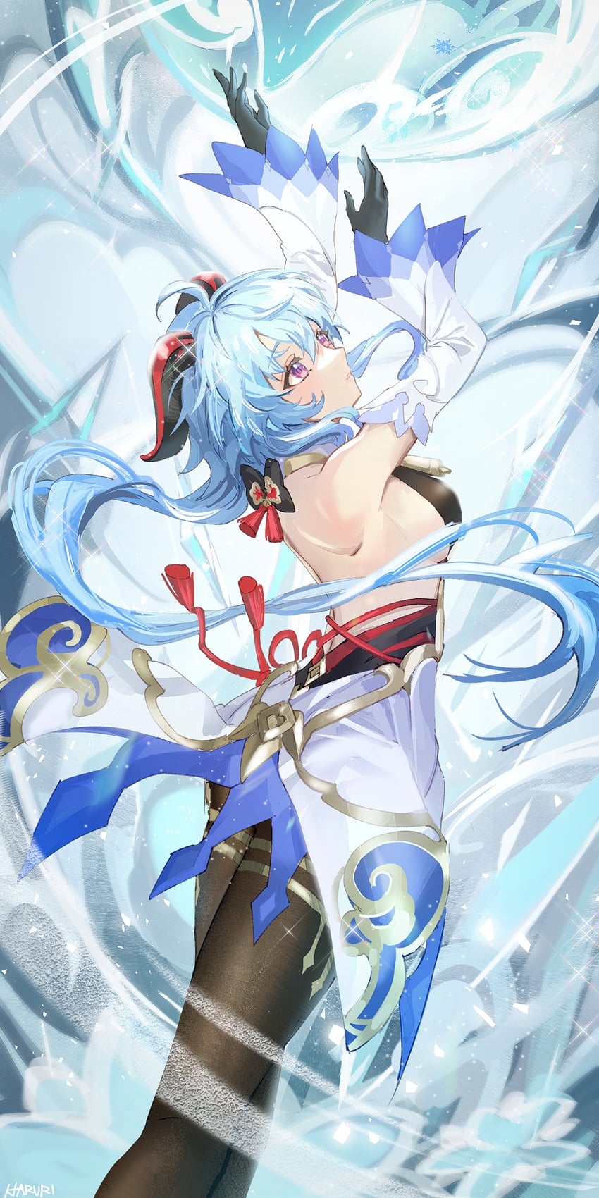 ganyu (genshin impact) drawn by haruri