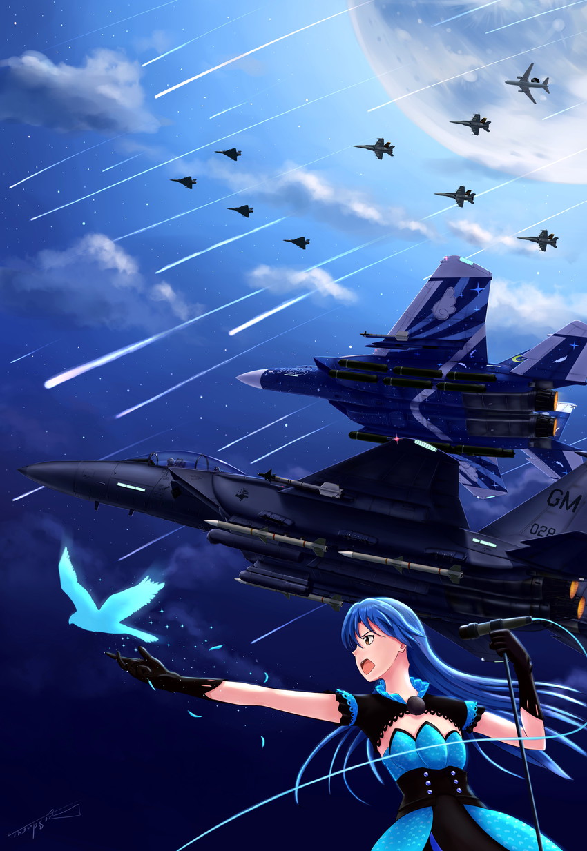 kisaragi chihaya, talisman, and marcus lampert (idolmaster and 5 more) drawn by thompson_(solowingfh)