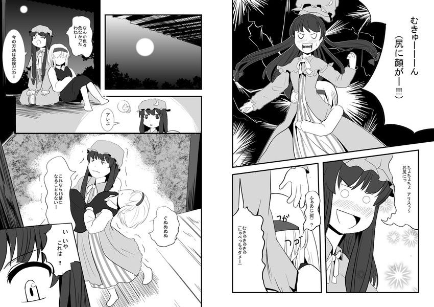 alice margatroid and patchouli knowledge (touhou) drawn by a_(aaaaaaaaaaw)