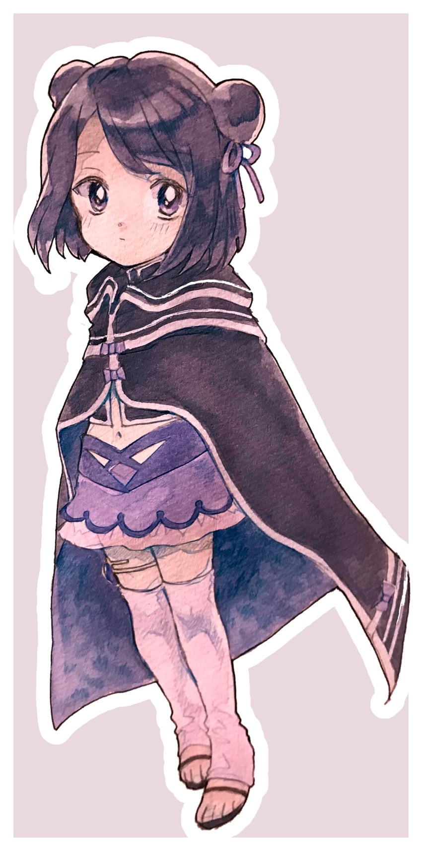 kuroe (mahou shoujo madoka magica and 1 more) drawn by uwded_207