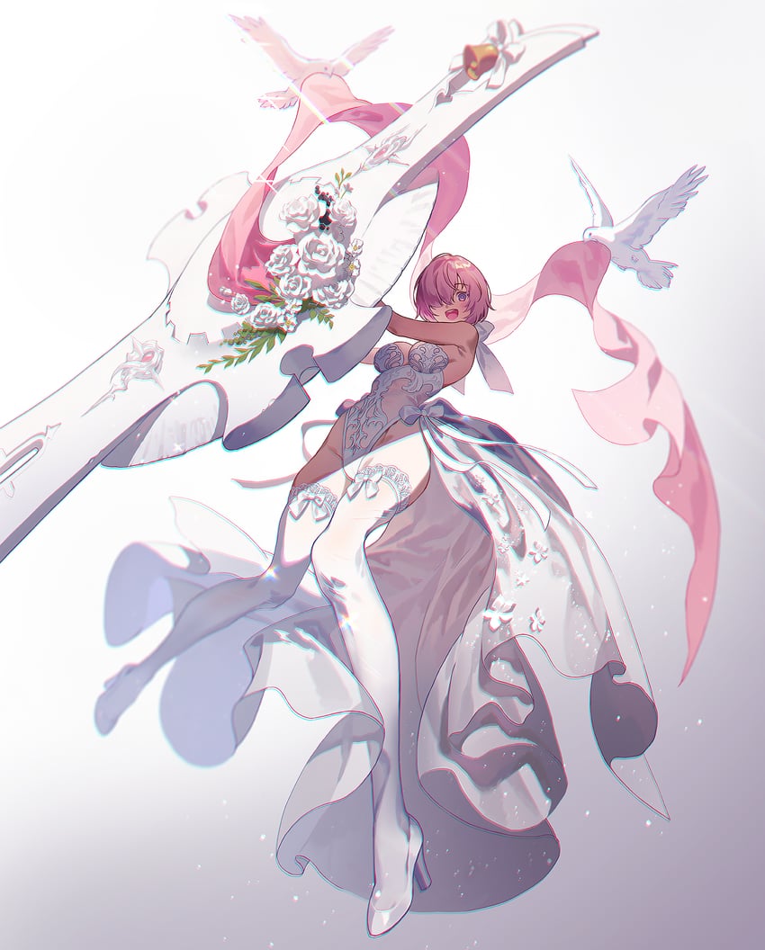 mash kyrielight (fate and 1 more) drawn by fajyobore