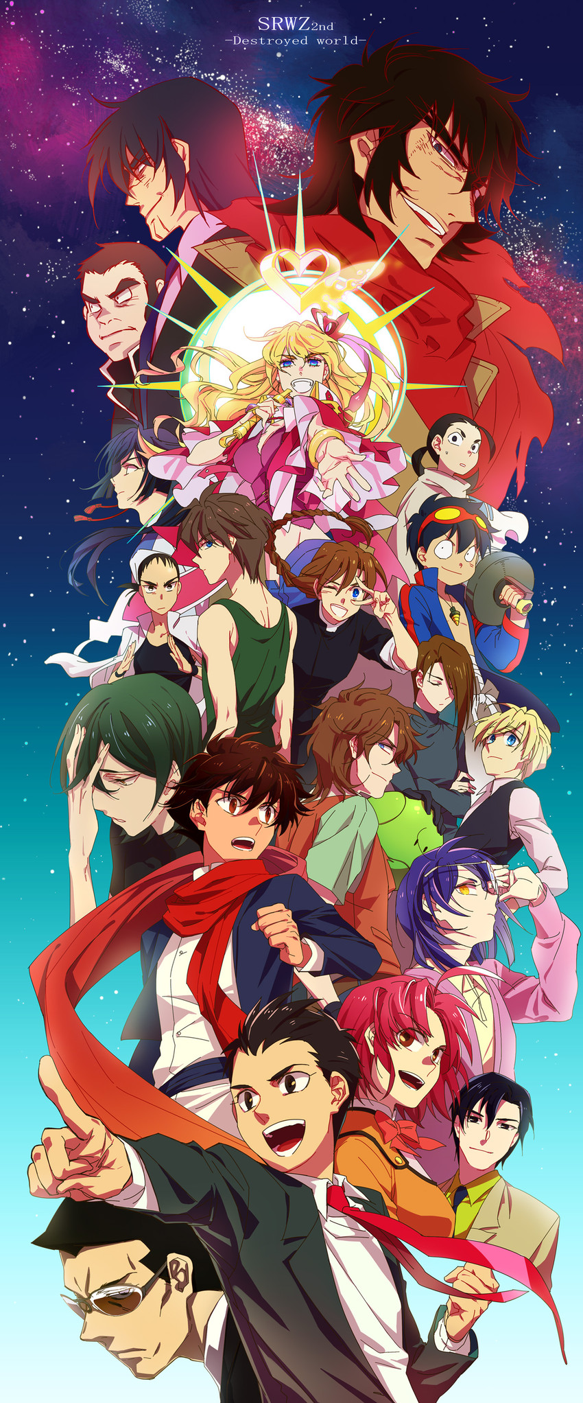 sheryl nome, simon, haro, saotome alto, tieria erde, and 16 more (gundam and 12 more) drawn by mansu