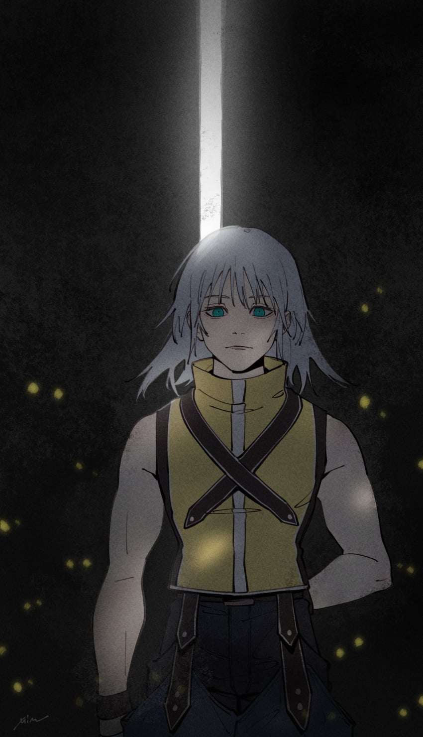 riku (kingdom hearts and 1 more) drawn by mim_(mimya0600)