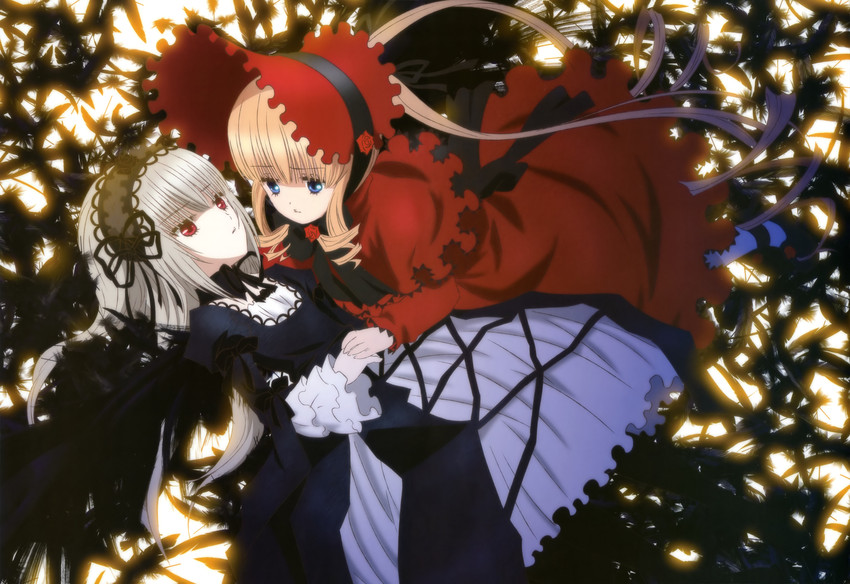 suigintou and shinku (rozen maiden and 1 more) drawn by sakai_kyuuta