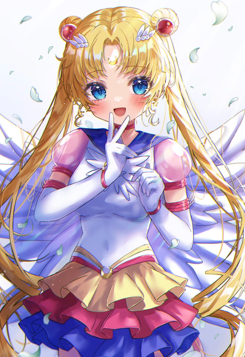 tsukino usagi, sailor moon, and eternal sailor moon (bishoujo senshi sailor moon and 1 more) drawn by shinzousan