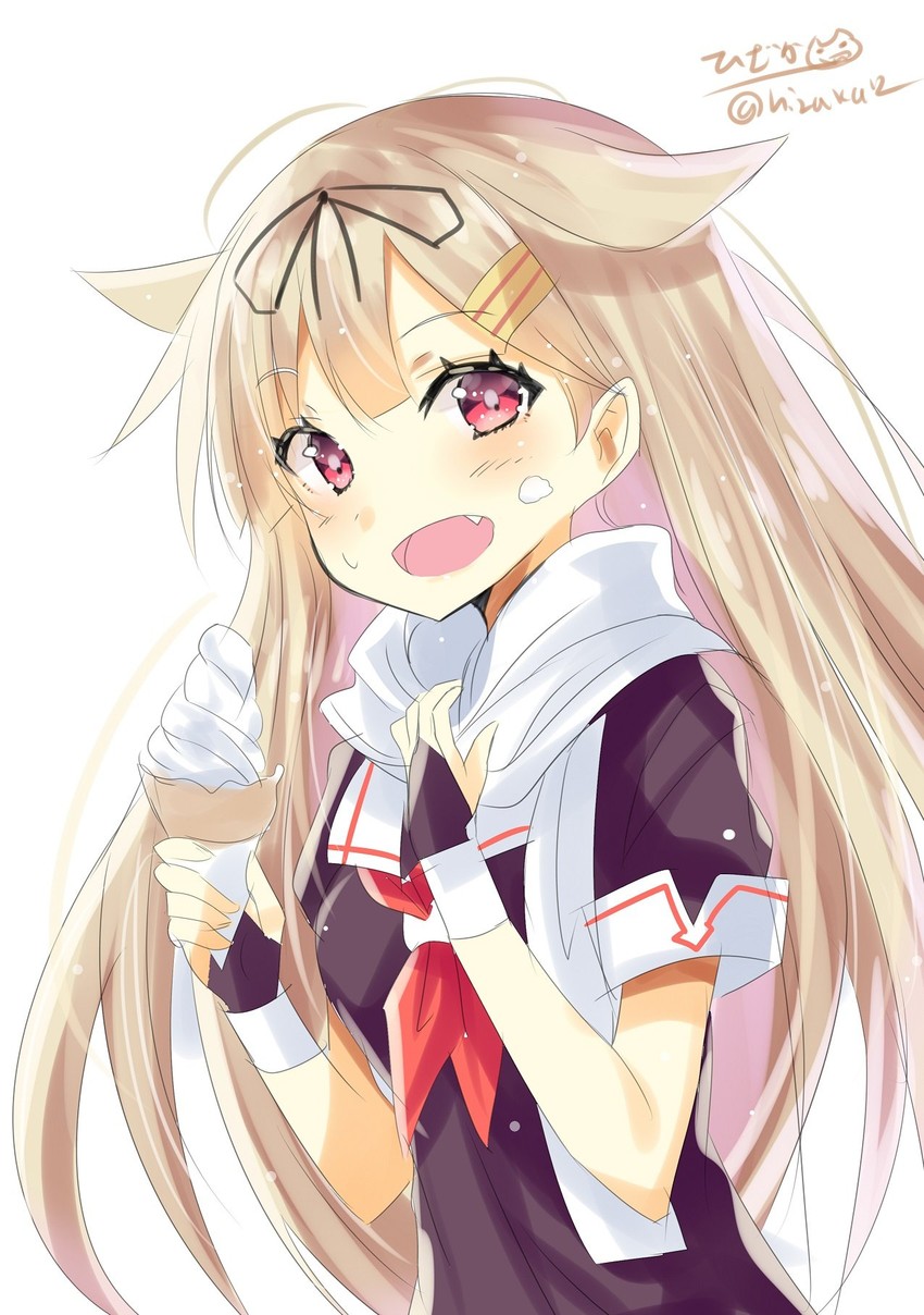 yuudachi and yuudachi kai ni (kantai collection) drawn by hizaka