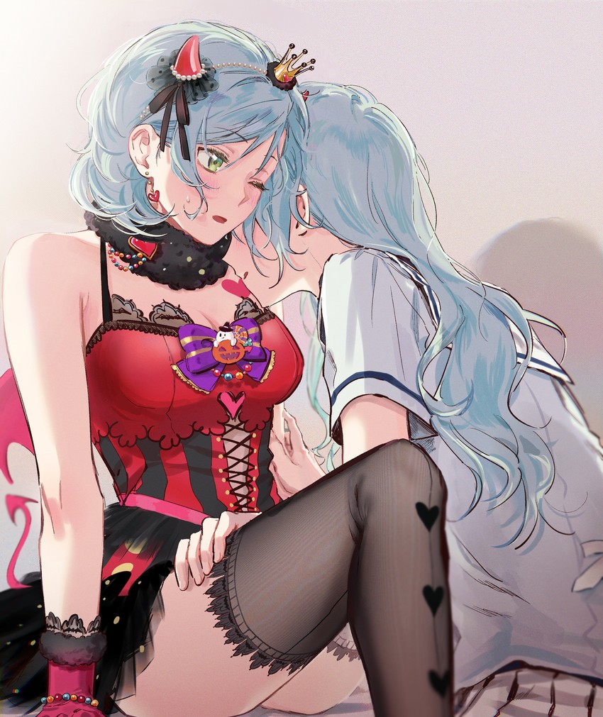hikawa sayo and hikawa hina (bang dream!) drawn by zihacheol