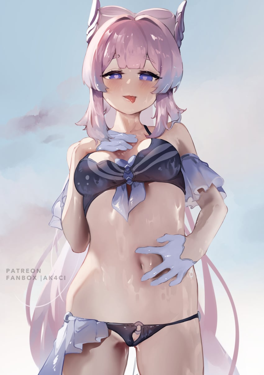 sangonomiya kokomi (genshin impact) drawn by kani_fish