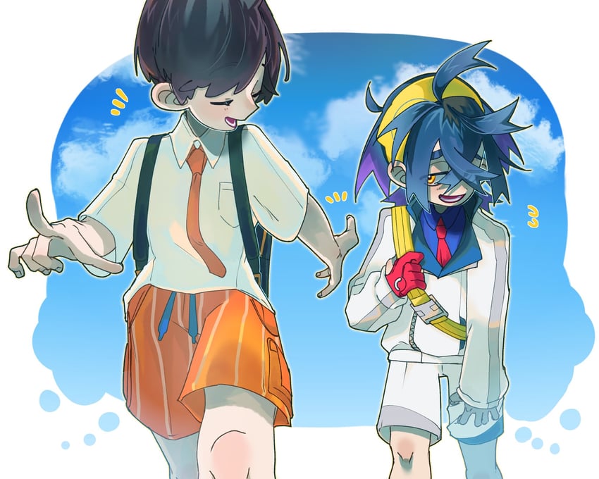 kieran and florian (pokemon and 1 more) drawn by 7_4_noumiso