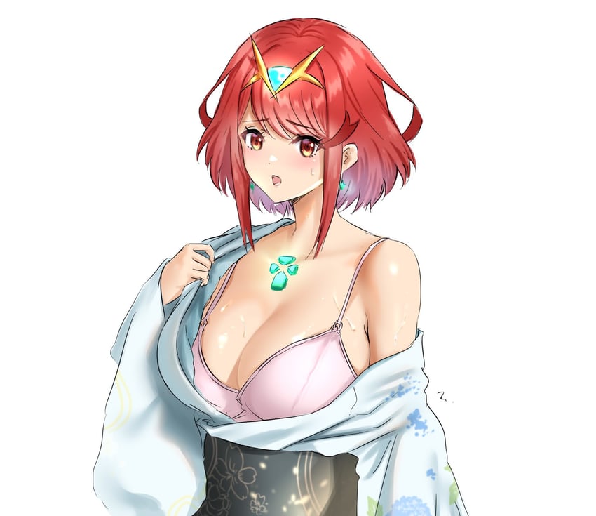 pyra (xenoblade chronicles and 1 more) drawn by mitsugu