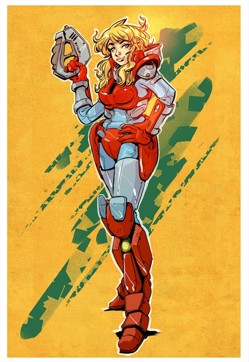 mospeada and houquet et rose (robotech and 2 more) drawn by vincent_riley
