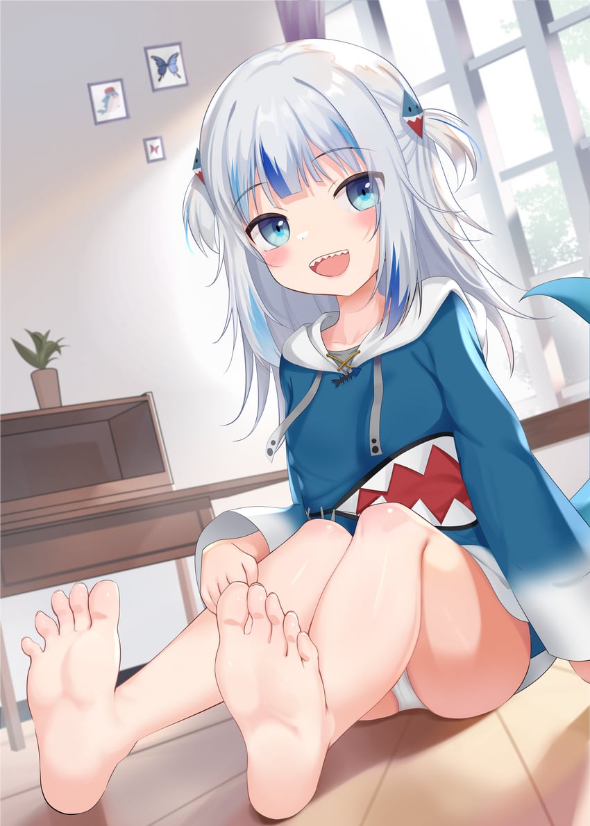 gawr gura (hololive and 1 more) drawn by n3moni