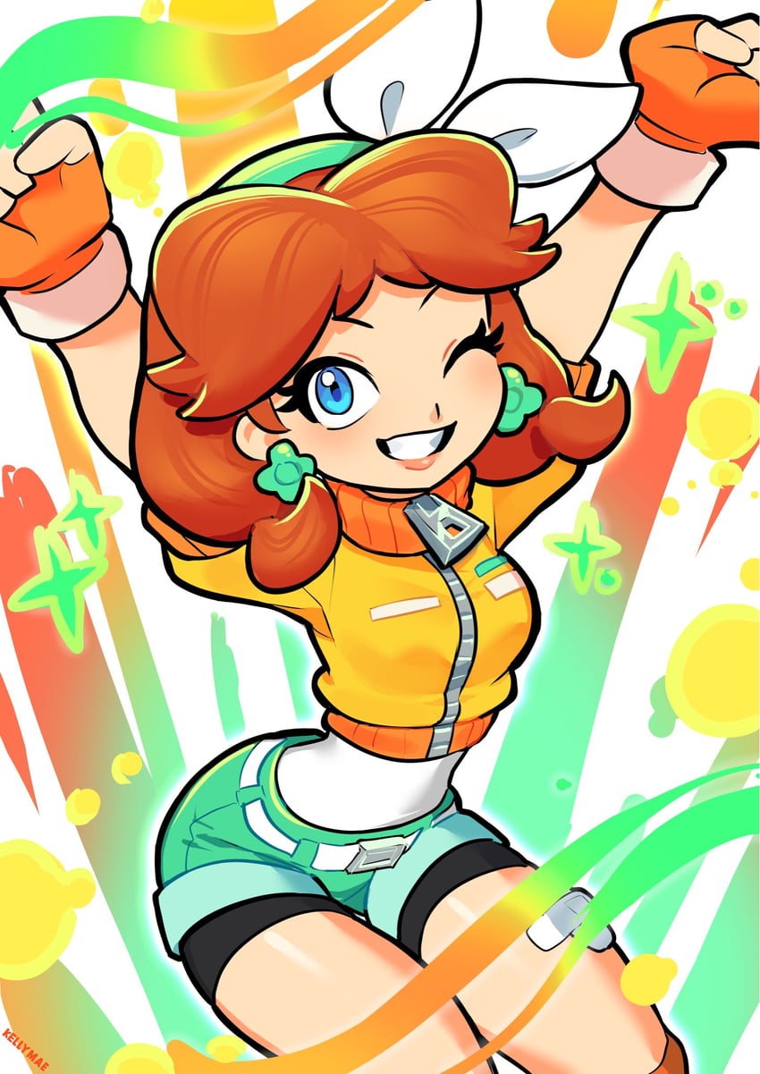 princess daisy (mario and 2 more) drawn by kellymae