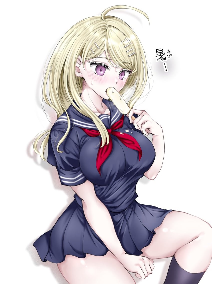 akamatsu kaede (danganronpa and 1 more) drawn by moon_(moon0771110)