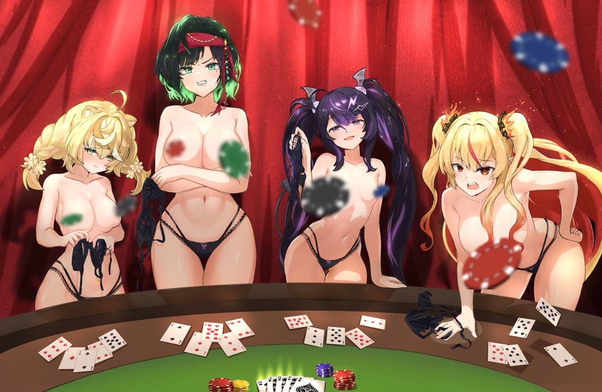 roca rourin, ruby runeheart, daisy dandelion, and cersea soulstorm (chromashift) drawn by katosh