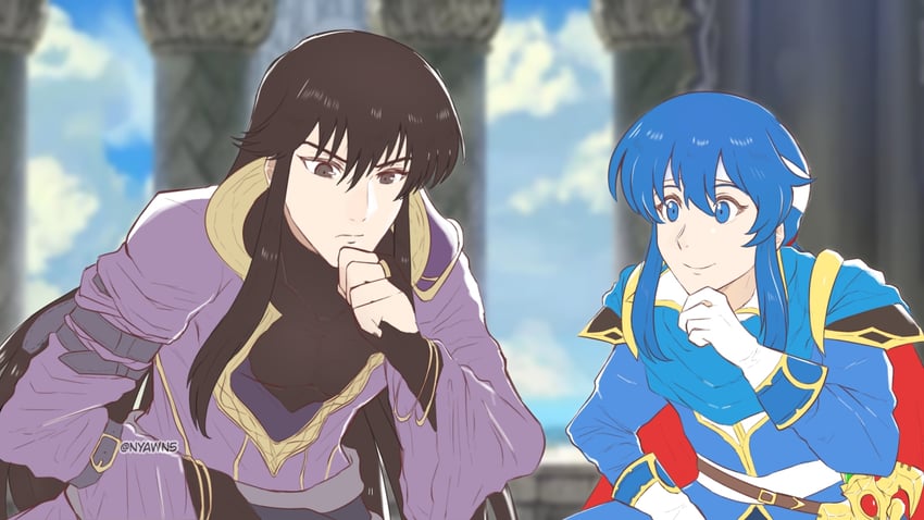 seliph and shannan (fire emblem and 1 more) drawn by nyawn5
