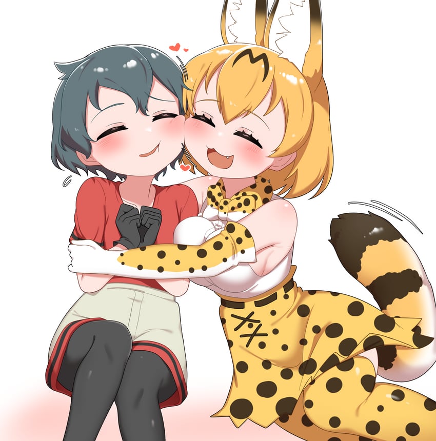 serval and kaban (kemono friends) drawn by chis_(js60216)