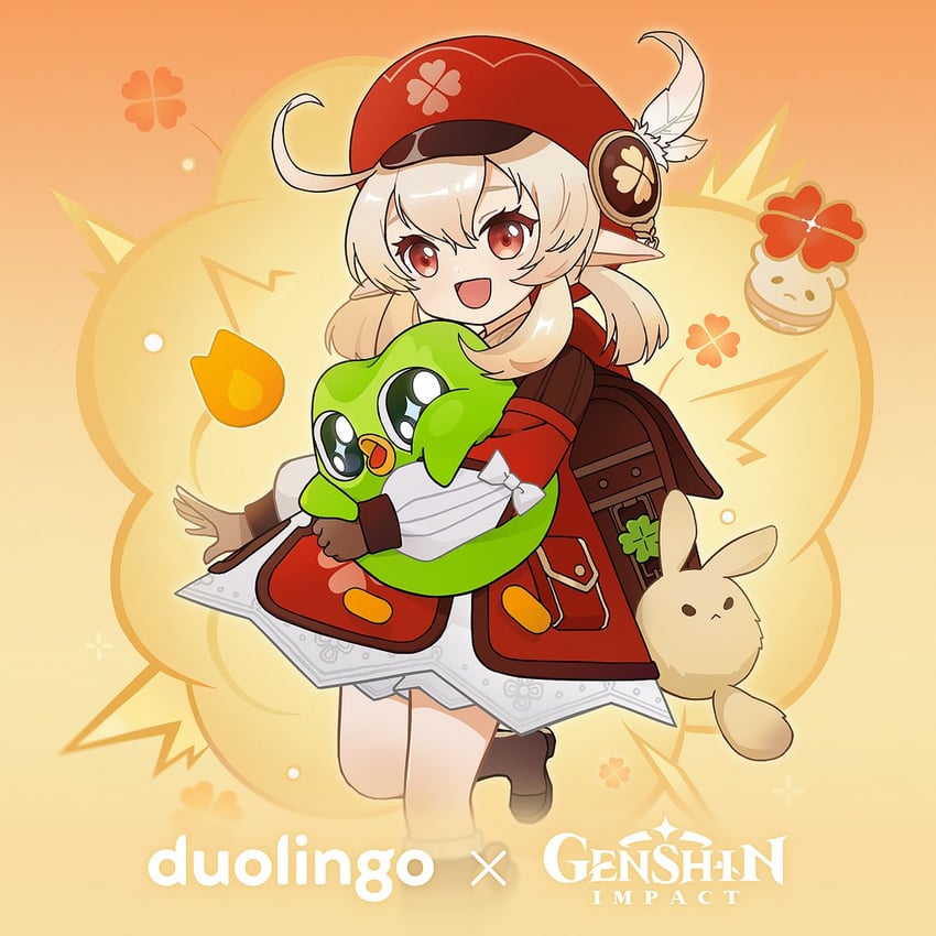 klee, dodoco, and duo (genshin impact and 1 more)