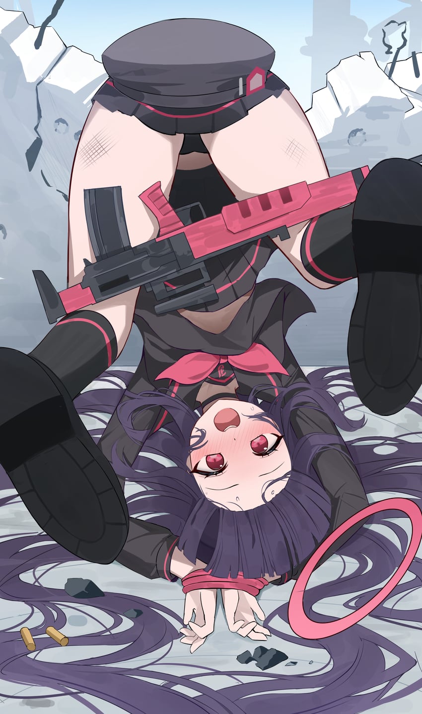 justice task force member (blue archive) drawn by gonggo