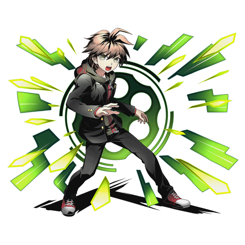 naegi makoto (danganronpa and 2 more) drawn by ucmm