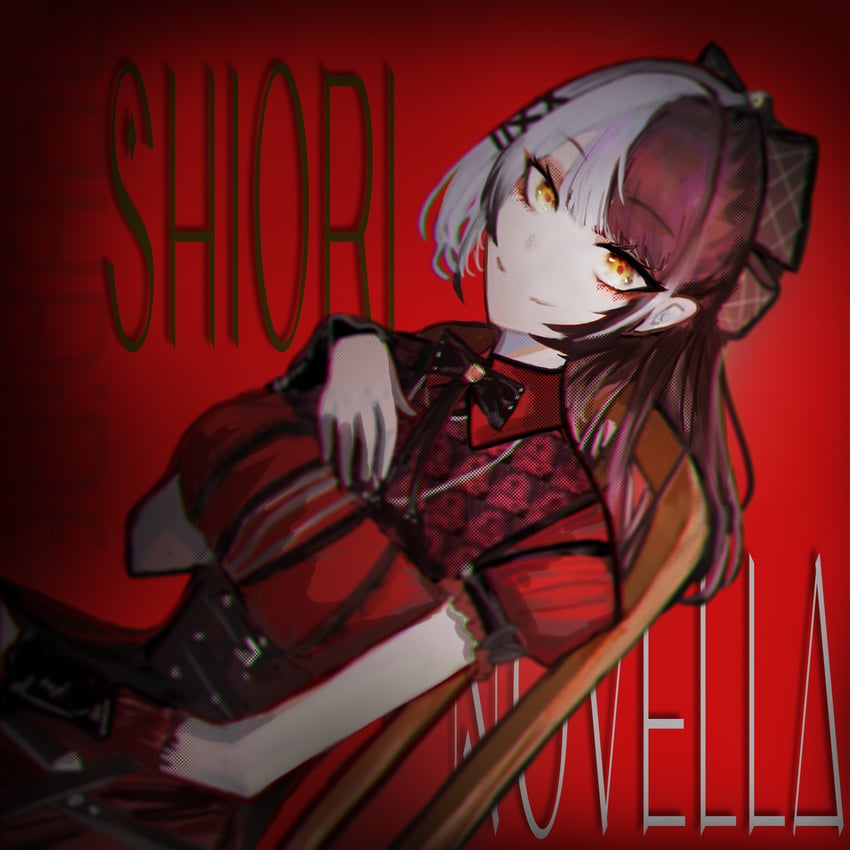 shiori novella (hololive and 1 more) drawn by dohpine