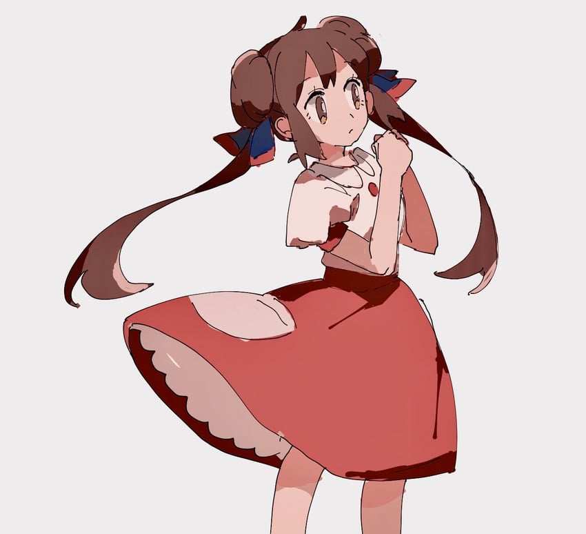 rosa (pokemon and 1 more) drawn by shichibee_(stm_mimi)