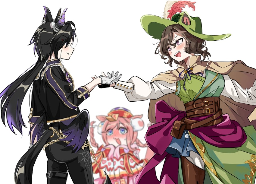 agnes digital, air shakur, and tap dance city (umamusume) drawn by unseuking0427