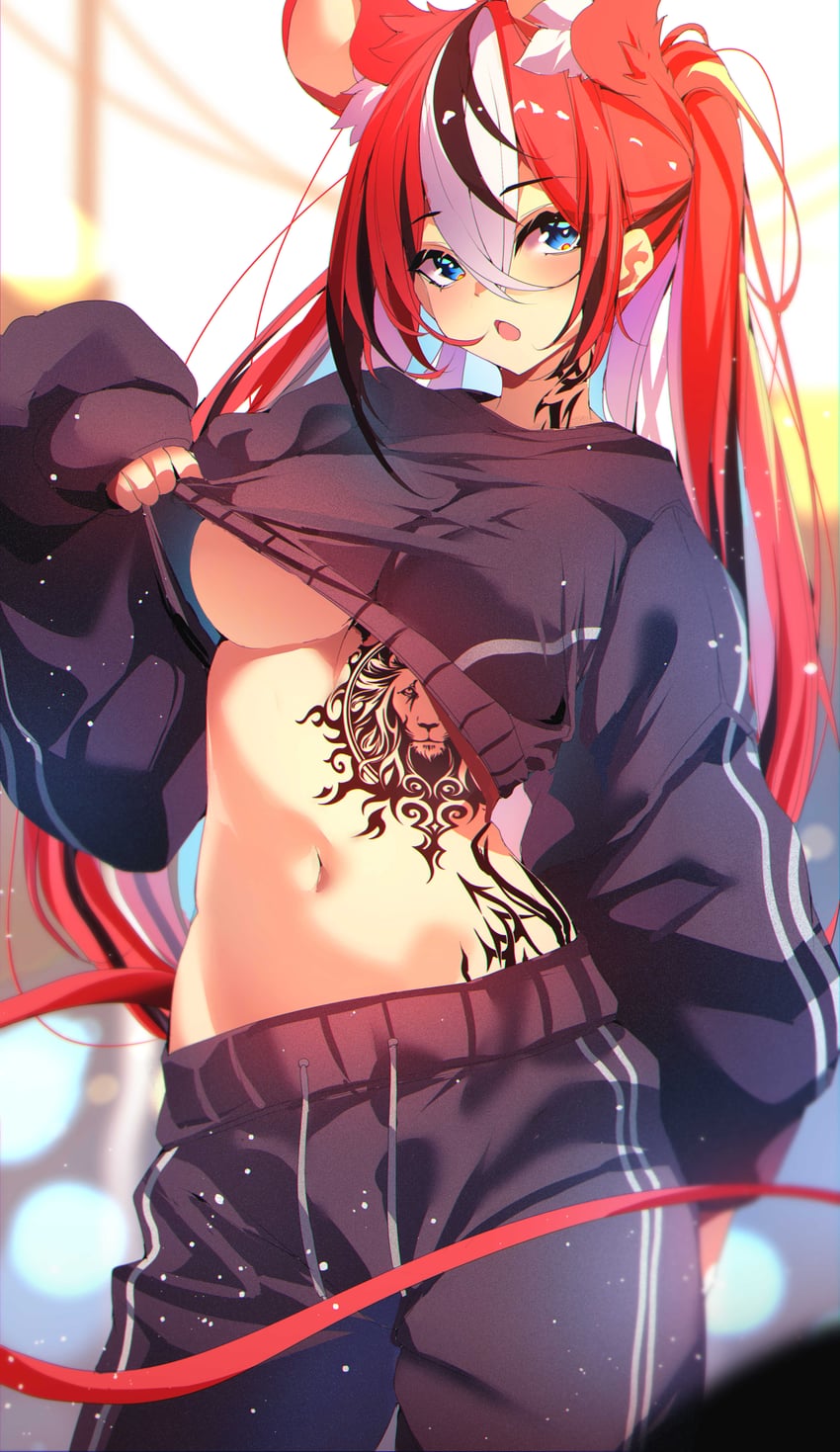 hakos baelz (hololive and 1 more) drawn by the0neulost