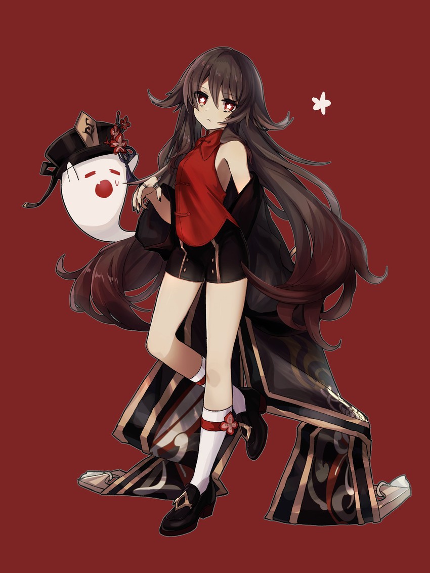 hu tao and boo tao (genshin impact) drawn by merry-san