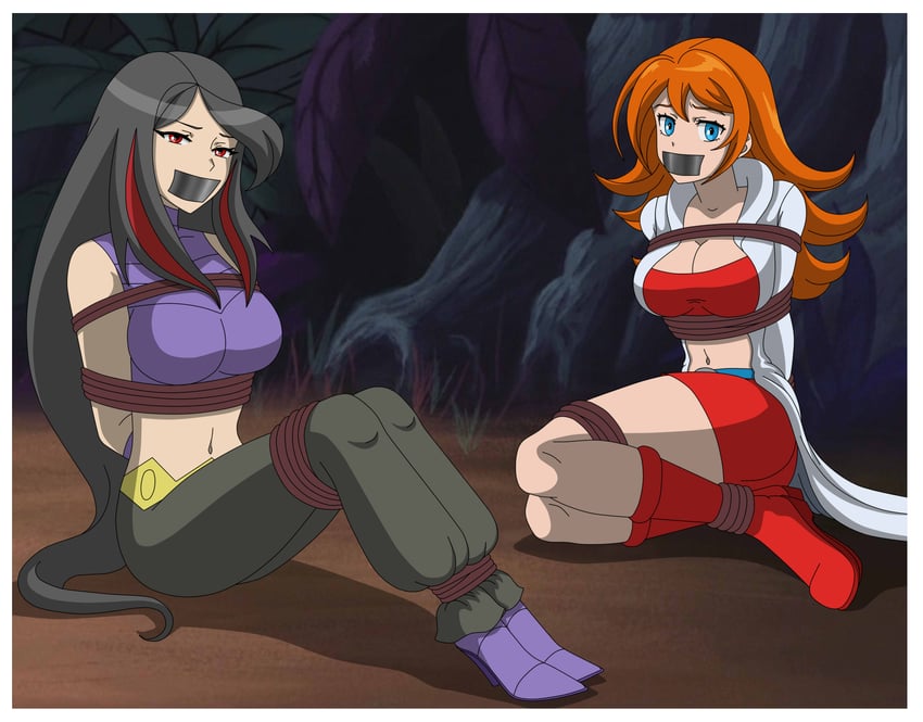 mona and lucy (pokemon and 3 more) drawn by serisabibi