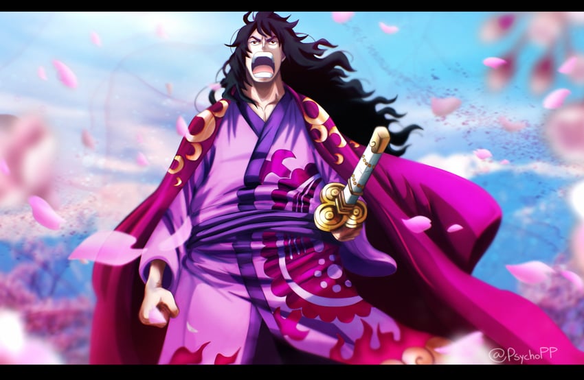 kouzuki momonosuke (one piece) drawn by psychopepe