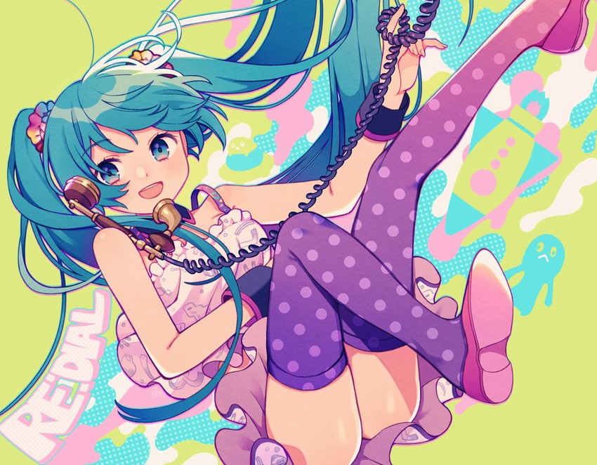 hatsune miku (vocaloid and 1 more) drawn by amagi_hana