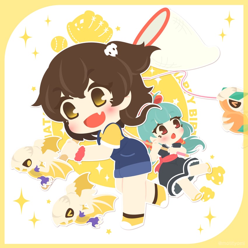 sadone and minami hinata (battle girl high school) drawn by motyomi
